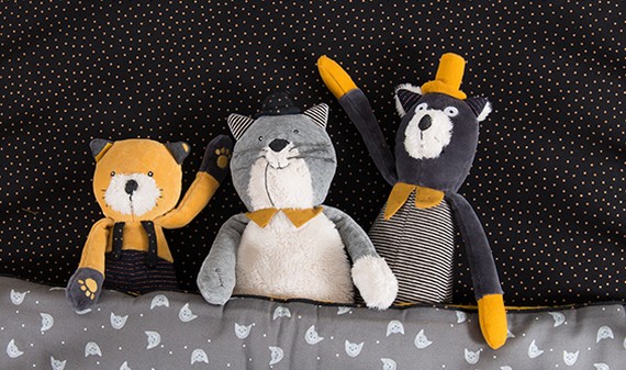 Doudou moustache moulin roty outlet